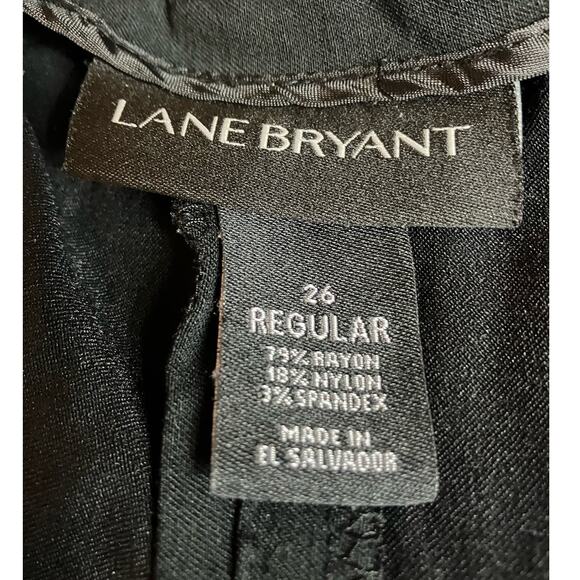 Lane Bryant Women's Black Hi-Rise Wide Leg Dress Slacks Career | Size 24 Reg - Picture 6 of 7